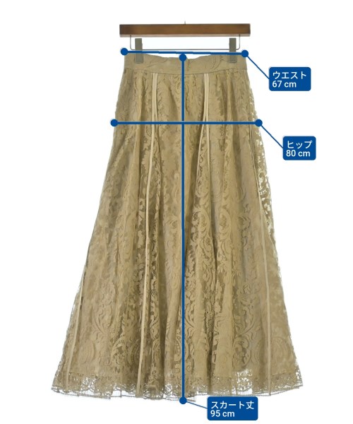 ebure（エブール）ロング・マキシ丈スカート ベージュ サイズ:38(M位) レディース/2200631176190