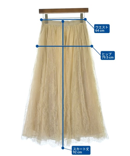 ebure（エブール）ロング・マキシ丈スカート ベージュ サイズ:36(S位) レディース/2200631176213