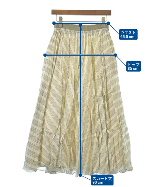 ebure（エブール）ロング・マキシ丈スカート ベージュ サイズ:36(S位) レディース/2200631176640