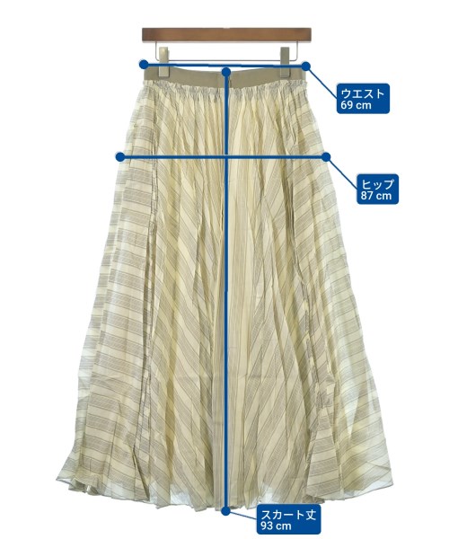 ebure（エブール）ロング・マキシ丈スカート ベージュ サイズ:38(M位) レディース/2200631176657