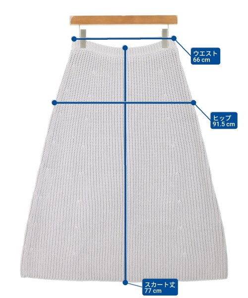 ebure（エブール）ロング・マキシ丈スカート グレー サイズ:38(M位) レディース/2200631184201