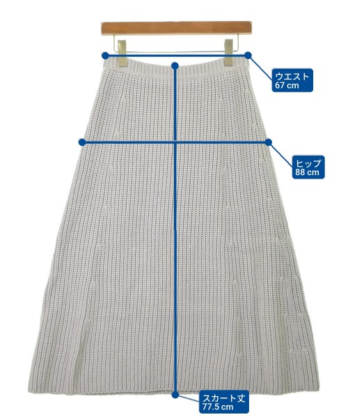 ebure（エブール）ロング・マキシ丈スカート グレー サイズ:38(M位) レディース/2200631184980