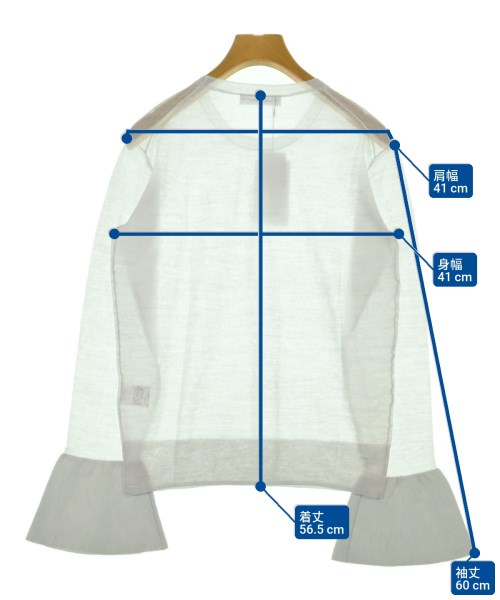 ebure（エブール）ニット・セーター 白 サイズ:38(M位) レディース/2200631191292