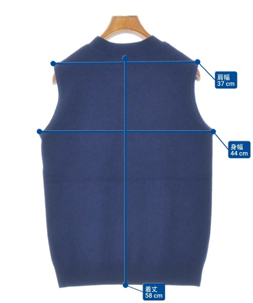 ebure（エブール）ベスト/ノースリーブ 紺 サイズ:38(M位) レディース/2200631191384