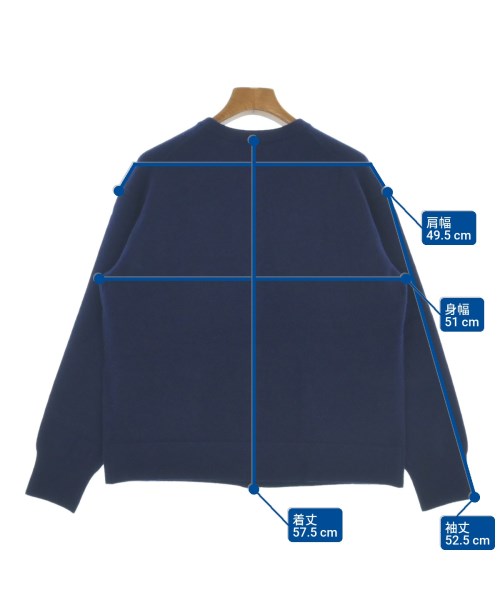 ebure（エブール）ニット・セーター 紺 サイズ:38(M位) レディース/2200631191490