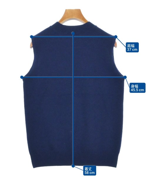 ebure（エブール）ニット・セーター 紺 サイズ:38(M位) レディース/2200631196709