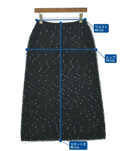 ebure（エブール）ロング・マキシ丈スカート 紺 サイズ:36(S位) レディース/2200631197959