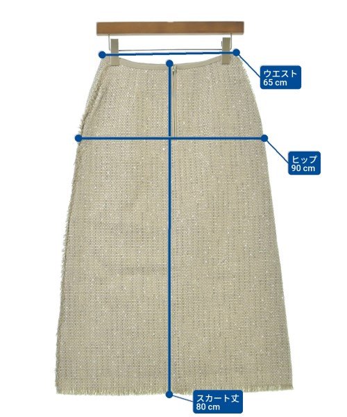 ebure（エブール）ロング・マキシ丈スカート ベージュ サイズ:36(S位) レディース/2200631197997