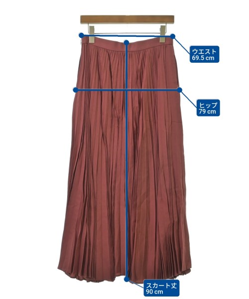 ebure（エブール）ロング・マキシ丈スカート 赤 サイズ:40(M位) レディース/2200631198178