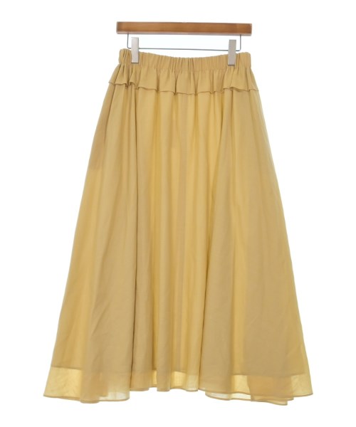 ebure（エブール）ロング・マキシ丈スカート 黄 サイズ:38(M位) レディース/2200631198307
