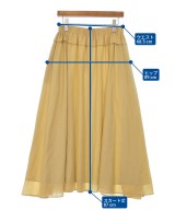 ebure（エブール）ロング・マキシ丈スカート 黄 サイズ:38(M位) レディース/2200631198307
