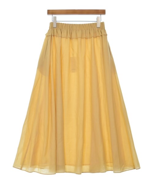 ebure（エブール）ロング・マキシ丈スカート 黄 サイズ:38(M位) レディース/2200631198314