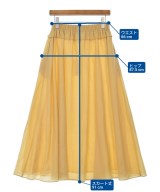 ebure（エブール）ロング・マキシ丈スカート 黄 サイズ:38(M位) レディース/2200631198314