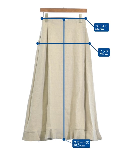 ebure（エブール）ロング・マキシ丈スカート ベージュ サイズ:36(S位) レディース/2200631198345