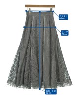 ebure（エブール）ロング・マキシ丈スカート グレー サイズ:36(S位) レディース/2200631198376