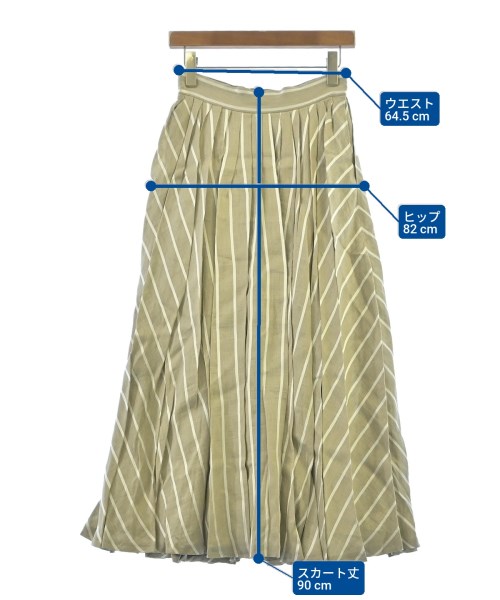 ebure（エブール）ロング・マキシ丈スカート ベージュ サイズ:36(S位) レディース/2200631198420