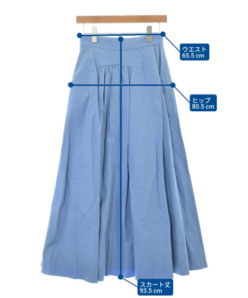 ebure（エブール）ロング・マキシ丈スカート 青 サイズ:36(S位) レディース/2200631198703