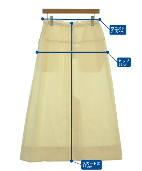 ebure（エブール）ロング・マキシ丈スカート 白 サイズ:-(M位) レディース/2200631199052