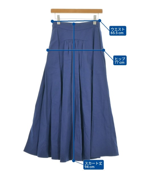 ebure（エブール）ロング・マキシ丈スカート 青 サイズ:36(S位) レディース/2200631199090