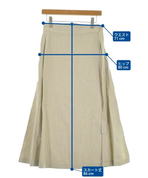 ebure（エブール）ロング・マキシ丈スカート 白 サイズ:38(M位) レディース/2200631199106