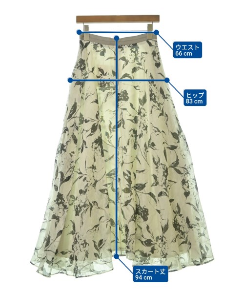 ebure（エブール）ロング・マキシ丈スカート 白 サイズ:-(M位) レディース/2200631199144