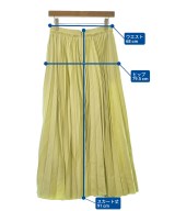 ebure（エブール）ロング・マキシ丈スカート 黄 サイズ:38(M位) レディース/2200631199182
