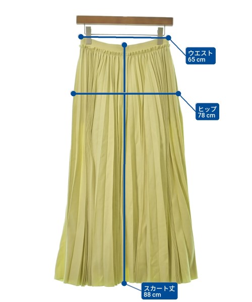 ebure（エブール）ロング・マキシ丈スカート 黄 サイズ:36(S位) レディース/2200631199205