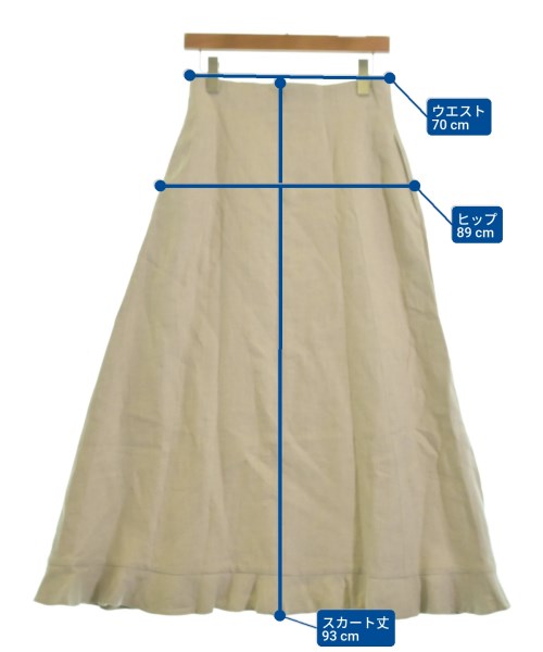 ebure（エブール）ロング・マキシ丈スカート ベージュ サイズ:38(M位) レディース/2200631199410