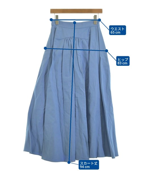 ebure（エブール）ロング・マキシ丈スカート 青 サイズ:36(S位) レディース/2200631199434