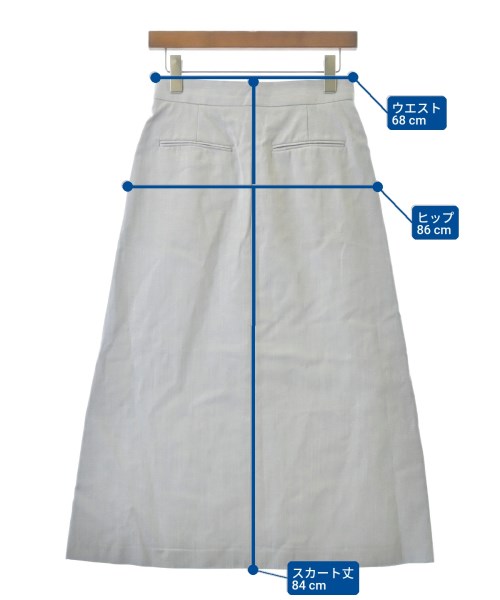 ebure（エブール）ロング・マキシ丈スカート グレー サイズ:36(S位) レディース/2200631200253