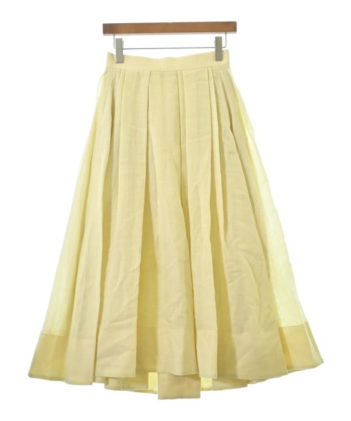 ebure(エブール)ロング・マキシ丈スカート 黄 サイズ:36(S位)/2200631200406