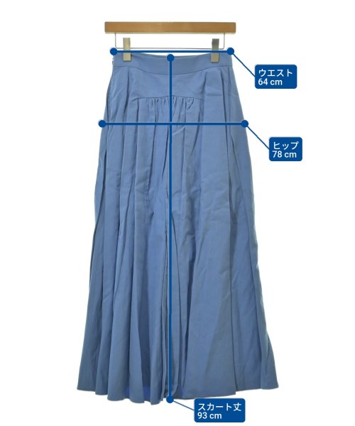 ebure（エブール）ロング・マキシ丈スカート 青 サイズ:36(S位) レディース/2200631200437
