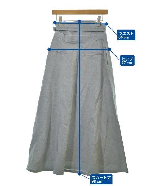 ebure（エブール）ロング・マキシ丈スカート グレー サイズ:38(M位) レディース/2200631200635
