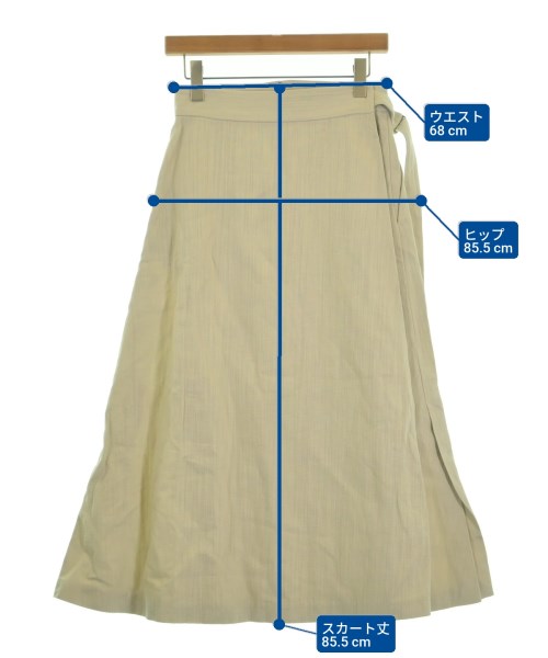 ebure（エブール）ロング・マキシ丈スカート 白 サイズ:38(M位) レディース/2200631200734