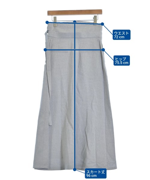ebure（エブール）ロング・マキシ丈スカート グレー サイズ:38(M位) レディース/2200631200758