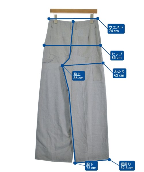 ebure（エブール）スラックス グレー サイズ:38(M位) レディース/2200631200765