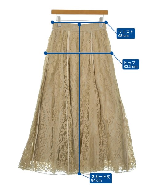 ebure（エブール）ロング・マキシ丈スカート ベージュ サイズ:38(M位) レディース/2200631200796