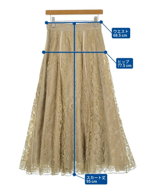 ebure（エブール）ロング・マキシ丈スカート ベージュ サイズ:38(M位) レディース/2200631200802