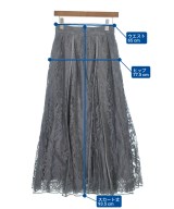 ebure（エブール）ロング・マキシ丈スカート グレー サイズ:36(S位) レディース/2200631200819