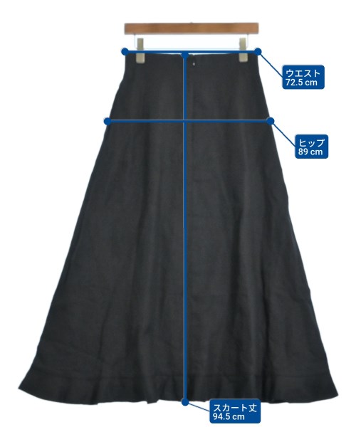 ebure（エブール）ロング・マキシ丈スカート 黒 サイズ:38(M位) レディース/2200631201113
