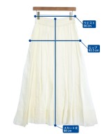 ebure（エブール）ロング・マキシ丈スカート 白 サイズ:36(S位) レディース/2200631201137