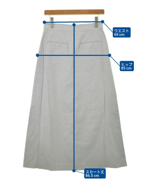 ebure（エブール）ロング・マキシ丈スカート グレー サイズ:38(M位) レディース/2200631201151