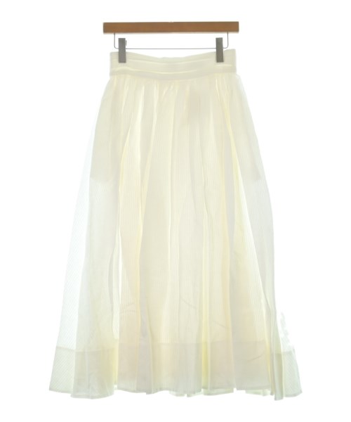 ebure(エブール)ロング・マキシ丈スカート 白 サイズ:36(S位)/2200631201359