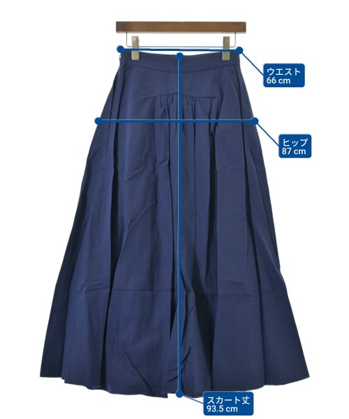 ebure（エブール）ロング・マキシ丈スカート 青 サイズ:36(S位) レディース/2200631201656