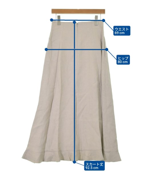 ebure（エブール）ロング・マキシ丈スカート ベージュ サイズ:38(M位) レディース/2200631201854