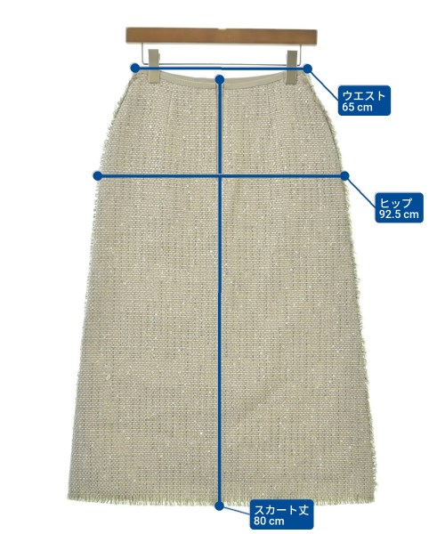 ebure（エブール）ロング・マキシ丈スカート ベージュ サイズ:36(S位) レディース/2200631202011