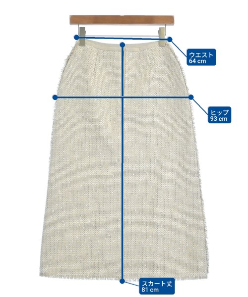 ebure（エブール）ロング・マキシ丈スカート ベージュ サイズ:36(S位) レディース/2200631202509