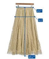 ebure（エブール）ロング・マキシ丈スカート 茶 サイズ:36(S位) レディース/2200631202554