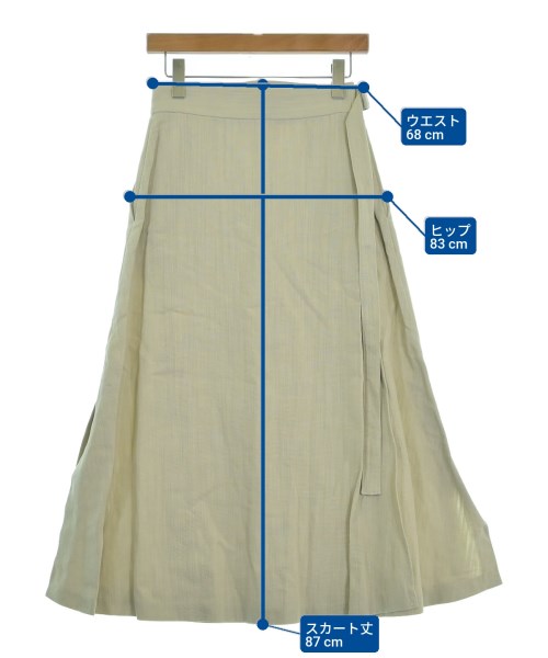 ebure（エブール）ロング・マキシ丈スカート ベージュ サイズ:38(M位) レディース/2200631202851