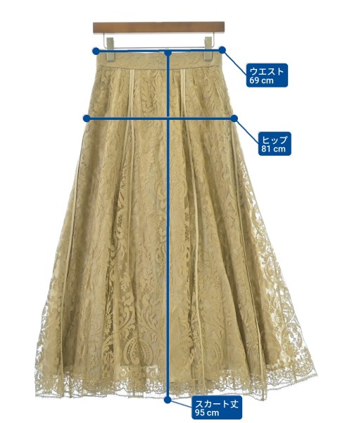 ebure（エブール）ロング・マキシ丈スカート ベージュ サイズ:38(M位) レディース/2200631203131